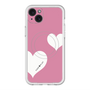スリムプロテクションプレミアムケース with MagSafe［ Two Hearts - Pink ］