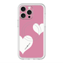 スリムプロテクションプレミアムケース with MagSafe［ Two Hearts - Pink ］