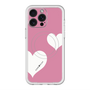 スリムプロテクションプレミアムケース with MagSafe［ Two Hearts - Pink ］