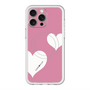 スリムプロテクションプレミアムケース with MagSafe［ Two Hearts - Pink ］