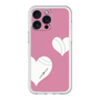 スリムプロテクションプレミアムケース with MagSafe［ Two Hearts - Pink ］