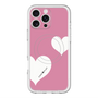 スリムプロテクションプレミアムケース with MagSafe［ Two Hearts - Pink ］