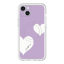 スリムプロテクションプレミアムケース with MagSafe［ Two Hearts - Purple ］