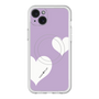 スリムプロテクションプレミアムケース with MagSafe［ Two Hearts - Purple ］
