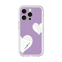 スリムプロテクションプレミアムケース with MagSafe［ Two Hearts - Purple ］
