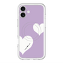 スリムプロテクションプレミアムケース with MagSafe［ Two Hearts - Purple ］