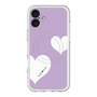 スリムプロテクションプレミアムケース with MagSafe［ Two Hearts - Purple ］