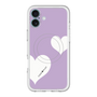 スリムプロテクションプレミアムケース with MagSafe［ Two Hearts - Purple ］