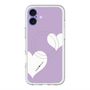 スリムプロテクションプレミアムケース with MagSafe［ Two Hearts - Purple ］