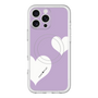 スリムプロテクションプレミアムケース with MagSafe［ Two Hearts - Purple ］