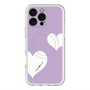 スリムプロテクションプレミアムケース with MagSafe［ Two Hearts - Purple ］