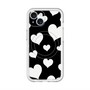 スリムプロテクションプレミアムケース with MagSafe［ Dot Hearts - Black ］
