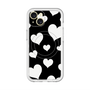 スリムプロテクションプレミアムケース with MagSafe［ Dot Hearts - Black ］