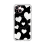 スリムプロテクションプレミアムケース with MagSafe［ Dot Hearts - Black ］