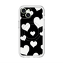 スリムプロテクションプレミアムケース with MagSafe［ Dot Hearts - Black ］