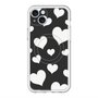 スリムプロテクションプレミアムケース with MagSafe［ Dot Hearts - Black ］