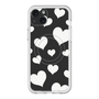 スリムプロテクションプレミアムケース with MagSafe［ Dot Hearts - Black ］