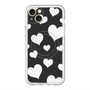 スリムプロテクションプレミアムケース with MagSafe［ Dot Hearts - Black ］
