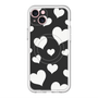 スリムプロテクションプレミアムケース with MagSafe［ Dot Hearts - Black ］