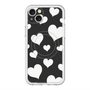 スリムプロテクションプレミアムケース with MagSafe［ Dot Hearts - Black ］