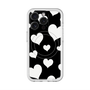 スリムプロテクションプレミアムケース with MagSafe［ Dot Hearts - Black ］