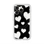 スリムプロテクションプレミアムケース with MagSafe［ Dot Hearts - Black ］