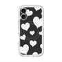 スリムプロテクションプレミアムケース with MagSafe［ Dot Hearts - Black ］
