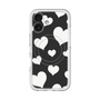 スリムプロテクションプレミアムケース with MagSafe［ Dot Hearts - Black ］