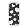 スリムプロテクションプレミアムケース with MagSafe［ Dot Hearts - Black ］