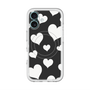 スリムプロテクションプレミアムケース with MagSafe［ Dot Hearts - Black ］