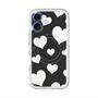 スリムプロテクションプレミアムケース with MagSafe［ Dot Hearts - Black ］