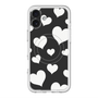 スリムプロテクションプレミアムケース with MagSafe［ Dot Hearts - Black ］