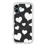 スリムプロテクションプレミアムケース with MagSafe［ Dot Hearts - Black ］