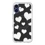 スリムプロテクションプレミアムケース with MagSafe［ Dot Hearts - Black ］