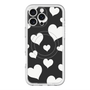 スリムプロテクションプレミアムケース with MagSafe［ Dot Hearts - Black ］