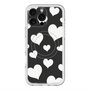 スリムプロテクションプレミアムケース with MagSafe［ Dot Hearts - Black ］