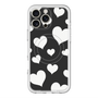 スリムプロテクションプレミアムケース with MagSafe［ Dot Hearts - Black ］