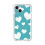スリムプロテクションプレミアムケース with MagSafe［ Dot Hearts - Blue ］