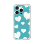 スリムプロテクションプレミアムケース with MagSafe［ Dot Hearts - Blue ］