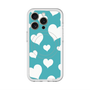 スリムプロテクションプレミアムケース with MagSafe［ Dot Hearts - Blue ］