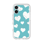 スリムプロテクションプレミアムケース with MagSafe［ Dot Hearts - Blue ］