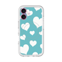 スリムプロテクションプレミアムケース with MagSafe［ Dot Hearts - Blue ］
