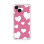 スリムプロテクションプレミアムケース with MagSafe［ Dot Hearts - Pink ］