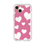 スリムプロテクションプレミアムケース with MagSafe［ Dot Hearts - Pink ］