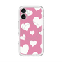 スリムプロテクションプレミアムケース with MagSafe［ Dot Hearts - Pink ］
