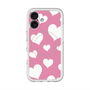 スリムプロテクションプレミアムケース with MagSafe［ Dot Hearts - Pink ］