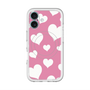 スリムプロテクションプレミアムケース with MagSafe［ Dot Hearts - Pink ］