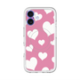 スリムプロテクションプレミアムケース with MagSafe［ Dot Hearts - Pink ］