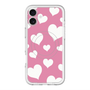 スリムプロテクションプレミアムケース with MagSafe［ Dot Hearts - Pink ］