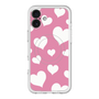 スリムプロテクションプレミアムケース with MagSafe［ Dot Hearts - Pink ］